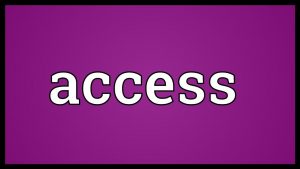 Access Tiếng Anh là gì?